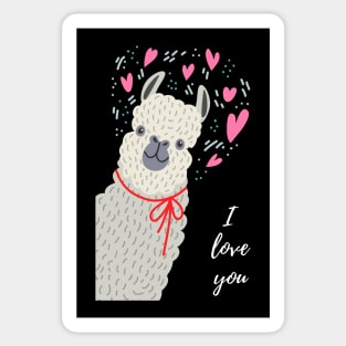 llama i love you Sticker